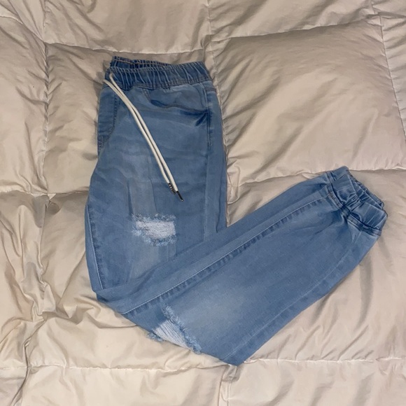 Bluenotes Ripped Jean Joggers - Picture 4 of 4